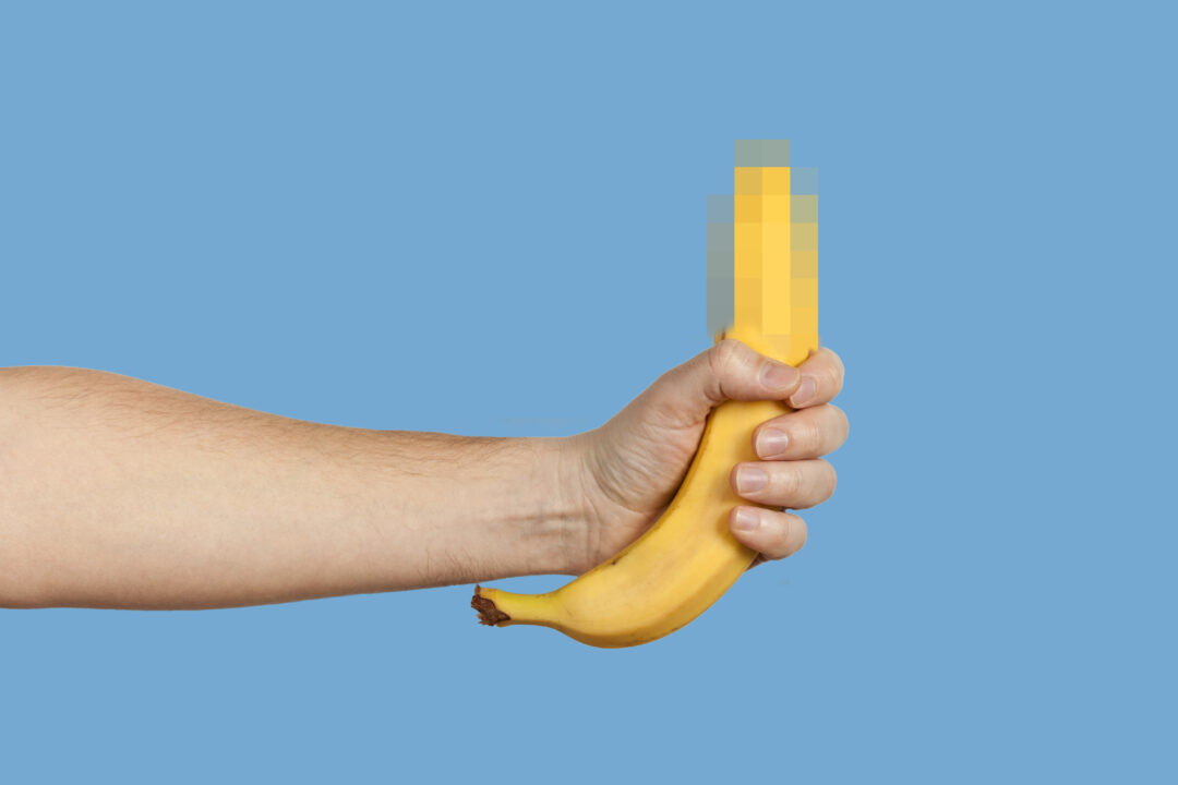 Holding Banana